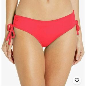 Anne Cole Alex Coral Side Tie Bikini Bottom sz M NWT